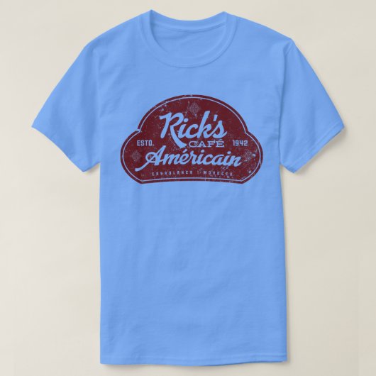 Ricks Cafe Americain T-shirt (Design voorkant)