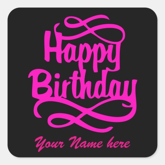 ricks joyeux autocollants d'anniversaire (Devant)