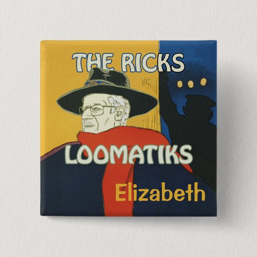 Ricks Loomatiks Personalized Button Square (Voorkant)