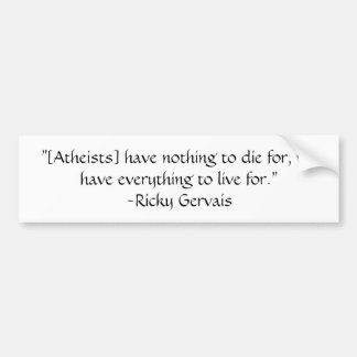 Ricky Gervais Bumpersticker