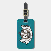 Ricky Raccoon | Boomer Badger Face Bagagelabel (Voorkant verticaal)