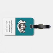 Ricky Raccoon | Boomer Badger Face Bagagelabel (Achterkant horizontaal)