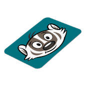 Ricky Raccoon | Boomer Badger Face Magneet (Linkerzijde)