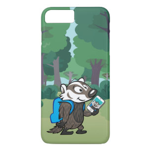 Ricky Raccoon   Boomer Badger Selfie iPhone 8 Plus / 7 Plus Hoesje