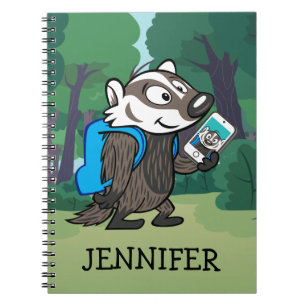 Ricky Raccoon Boomer Badger Selfie Notitieboek