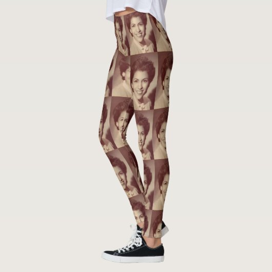 Ricky's oma vervaagde foto leggings (Links)