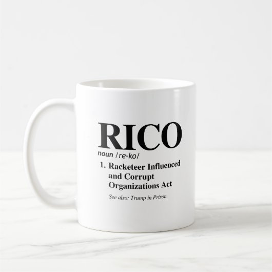 RICO-definitie Koffiemok (Links)