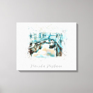 *~* Ricorda Positano AR20 Italië Italiaans Canvas Afdruk