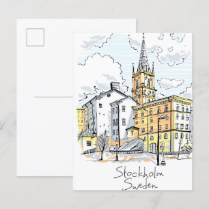 Riddarholmen in Stockholm, Zweden Reizen Briefkaart