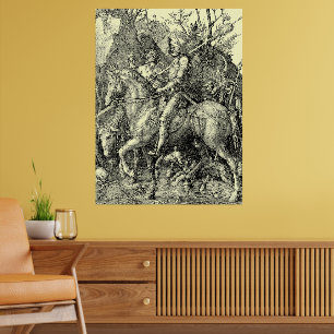 Ridder, Dood en Duivel van Albrecht Dürer Poster