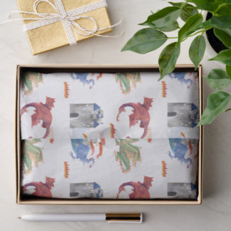 Ridder en Draak Tissue Inpakpapier Tissuepapier