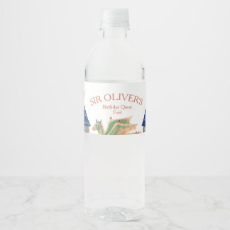 Ridder en Draak Waterfles Etiket