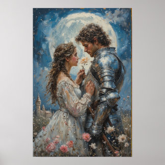 Ridder en Prinses Fantasy Poster