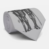 Ridder in Armor Zilver Stropdas (Opgerold)