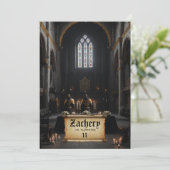 *~* Ridder Kasteel Scroll Middeleeuwse AP88 Verjaa Kaart (Staand voorkant)