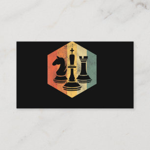 Ridder Koning Rook Schaken Kleurrijk cadeau Visitekaartje