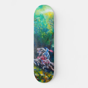 RIDDER LANCELOT, PAARDRIJDEN IN GROEN BOS SKATEBOARD
