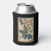 Ridder met adelaar heraldiek, 14e eeuw middeleeuws blikjeskoeler (Blikje Achterkant)