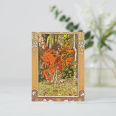 Ridder op een paard briefkaart (Staand voorkant)