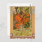 Ridder op een paard briefkaart (Voorkant / Achterkant)