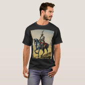 Ridder te paard - Tijdloze Middeleeuwen T-shirt (Voorkant volledig)