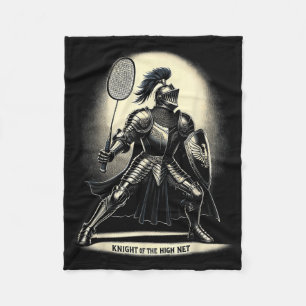 Ridder van het High Net Badminton Funny Graphic T- Fleece Deken