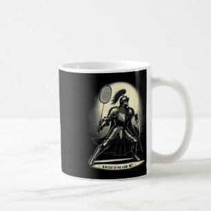 Ridder van het High Net Badminton Funny Graphic T- Koffiemok