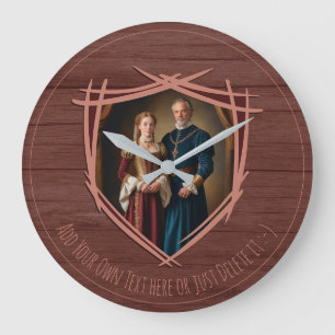 Ridder wapenschild Middeleeuwse ouderwetse Vintage Grote Klok