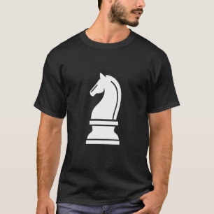 Ridder wit schaakstuk Halloween kostuum familie T-shirt