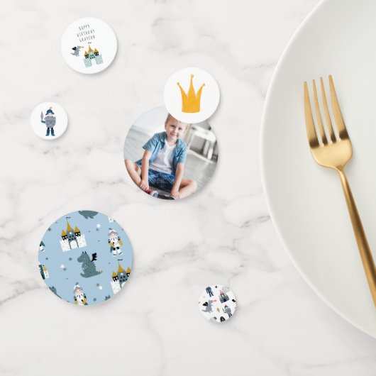 Ridders en draken | Verjaardag gepersonaliseerde t Confetti (Groep)