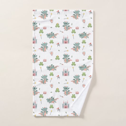 Ridders Sprookjesachtige Middeleeuwse Kasteelkweke Bad Handdoek (Handdoek)