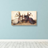 Ridders steekspel canvas afdruk (Insitu (Houten vloer))