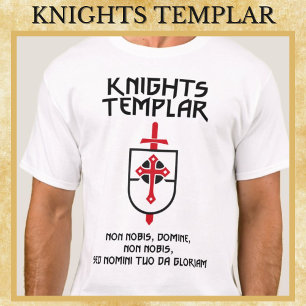 Ridders Tempeliers Non Nobis Domine Middeleeuwen K T-shirt