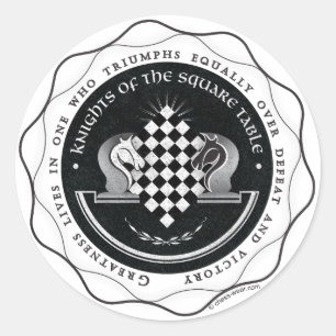 Ridders van de Vierkante Tafel - Grootsheid Quote Ronde Sticker