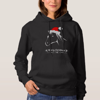 Ridderwerk voor kerstpaarden voor dames hoodie