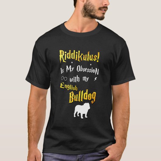 Riddikulus English Bulldog T-shirt (Voorkant)