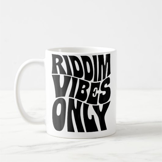 Riddim Vibes Only Edm Rave Groovy Koffiemok (Links)