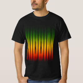 Riddim wazig effect typografie Rasta Reggae T-shirt