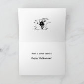 Riddle Halloween Witch Kaart (Binnen)
