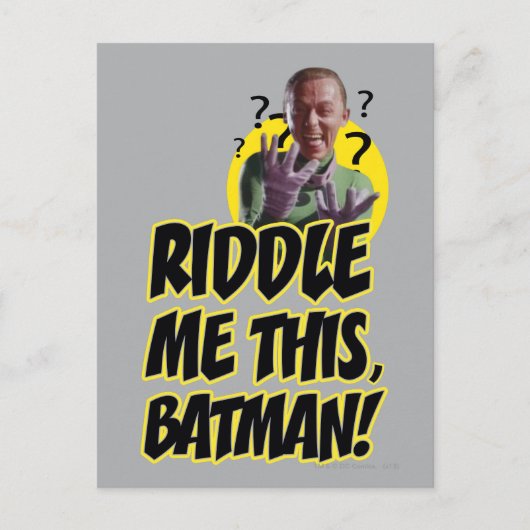 Riddle me deze Batman Briefkaart (Voorkant)