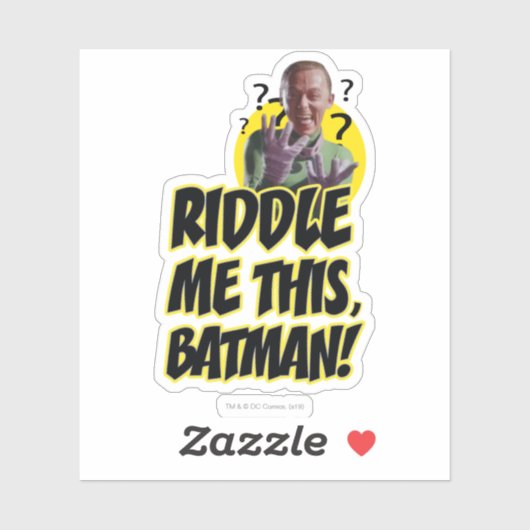Riddle me deze Batman Sticker (Vel)