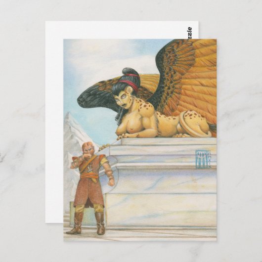 Riddle Sphinx Briefkaart (Voorkant / Achterkant)