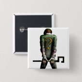 Riddler 2 vierkante button 5,1 cm (Voorkant /achterkant)