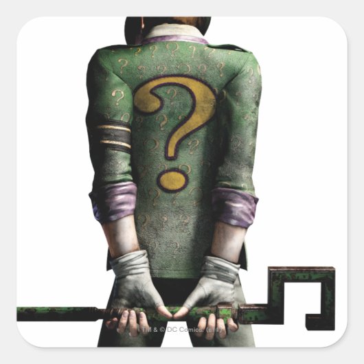 Riddler 2 vierkante sticker (Voorkant)