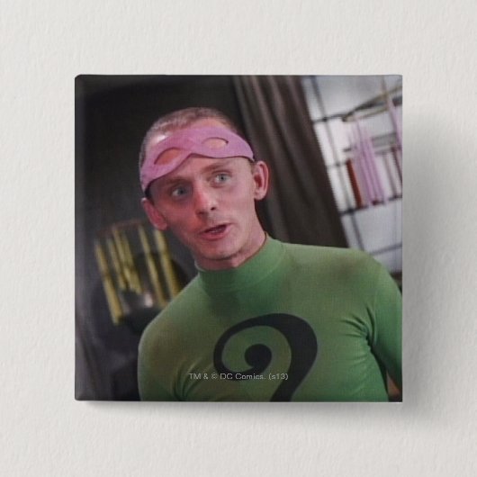 Riddler - Niet gemaskeerd 2 Vierkante Button 5,1 Cm (Voorkant)