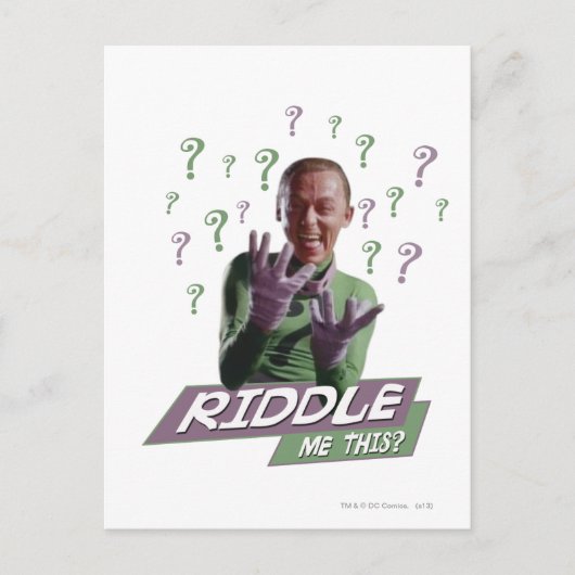 Riddler — Ridderig me dit Briefkaart (Voorkant)
