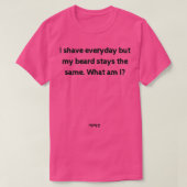 Riddles and Answers Funny Barber Brain teaser quot T-shirt (Design voorkant)