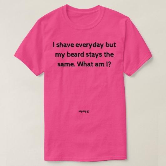 Riddles and Answers Funny Barber Brain teaser quot T-shirt (Design voorkant)