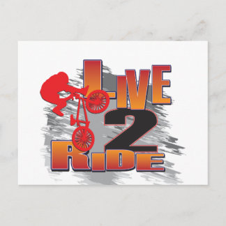 Ride 2 Live BMX Biker Briefkaart