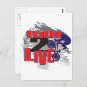 Ride 2 Live BMX Rider Briefkaart (Voorkant / Achterkant)
